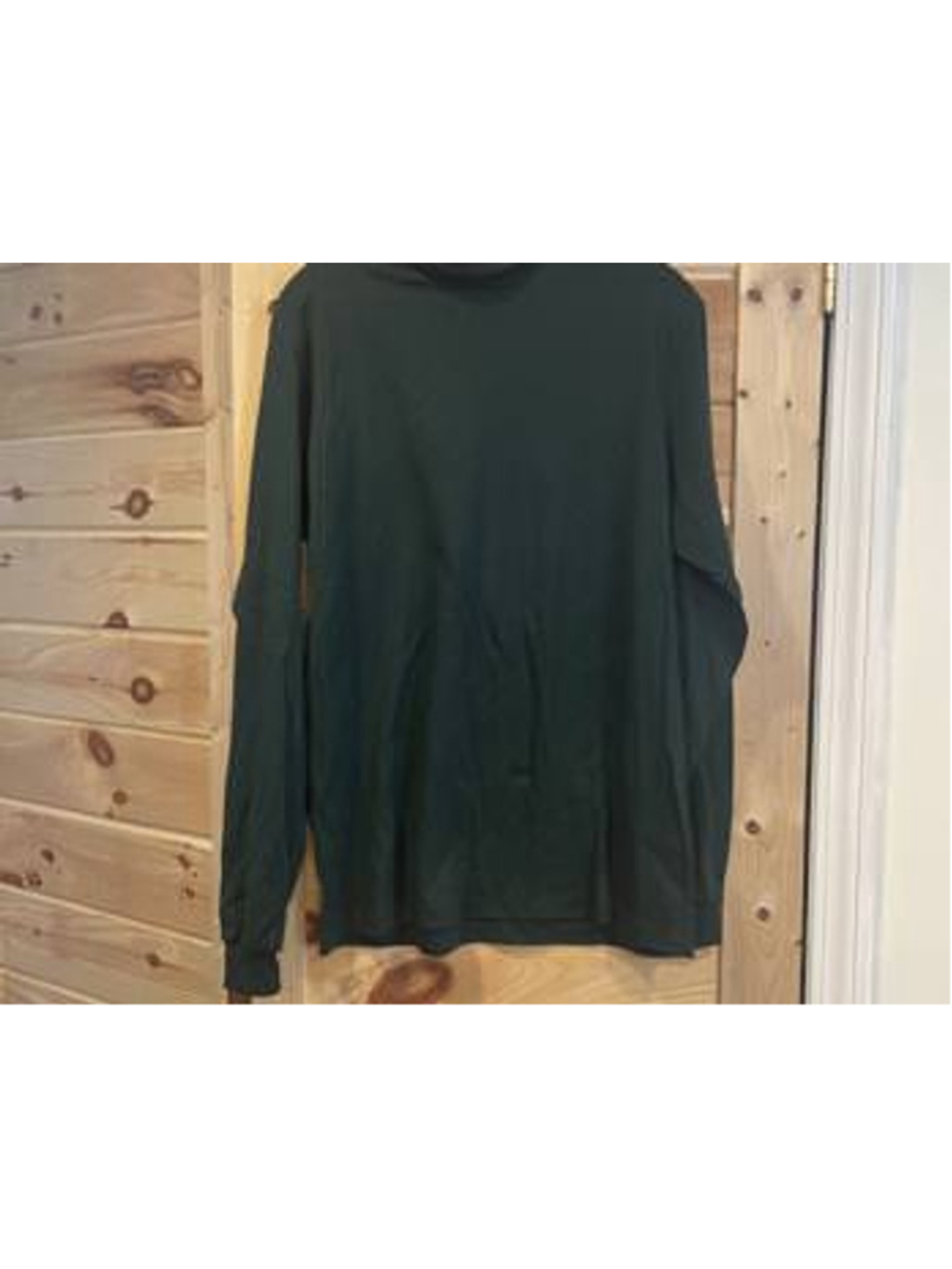 Vintage Men's L.L.Bean Long Sleeve Turtleneck in Dark Green, Size L 90's